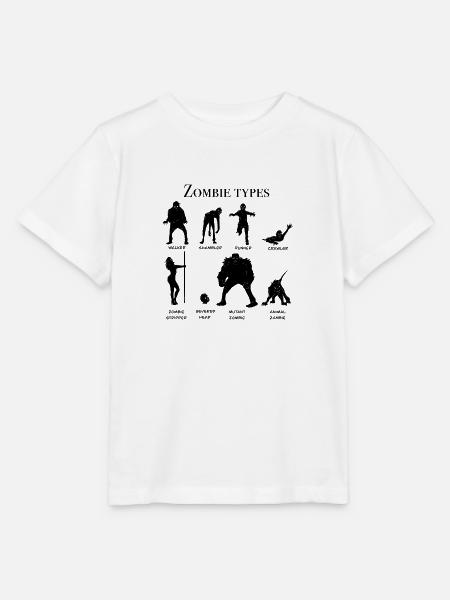 Zombie-Typen-Diagramm - Stanley/Stella Kinder T-Shirt MINI CREATOR - Weiß