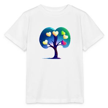 Saint-Valentin, Fête des mères, Mariage, Amour, Fiançailles - T-shirt bio MINI CREATOR Stanley/Stella Enfant - blanc - Devant - Maike (125cm)