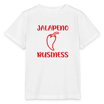 Entreprise Jalapeno - T-shirt bio MINI CREATOR Stanley/Stella Enfant - blanc - Devant - Maike (125cm)
