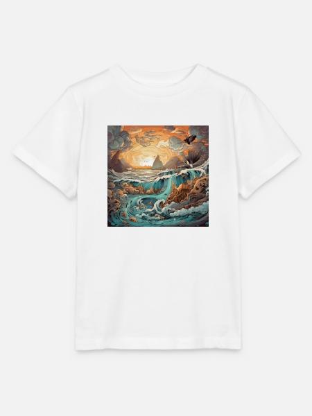 Himmel und Meer - Stanley/Stella Kinder T-Shirt MINI CREATOR  - Weiß