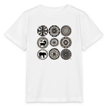 Afrikanische Folklore - Stanley/Stella Kinder T-Shirt MINI CREATOR  - Weiß - Vorne - Maike (125cm)