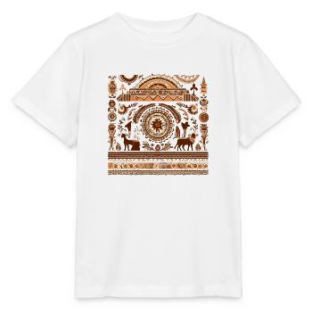 Afrikanische Folklore - Stanley/Stella Kinder T-Shirt MINI CREATOR  - Weiß - Vorne - Maike (125cm)