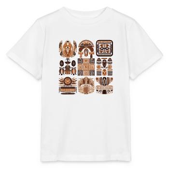 Afrikanische Folklore - Stanley/Stella Kinder T-Shirt MINI CREATOR  - Weiß - Vorne - Maike (125cm)