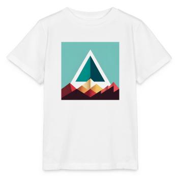 abstraktes Dreieck - Stanley/Stella Kinder T-Shirt MINI CREATOR  - Weiß - Vorne - Maike (125cm)