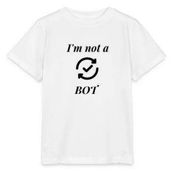 Internet-Bot - Stanley/Stella Kinder T-Shirt MINI CREATOR  - Weiß - Vorne - Maike (125cm)