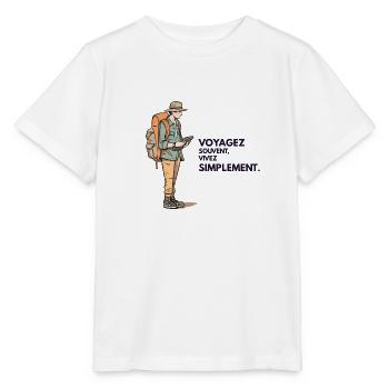 Voyageur - T-shirt bio MINI CREATOR Stanley/Stella Enfant - blanc - Devant - Maike (125cm)