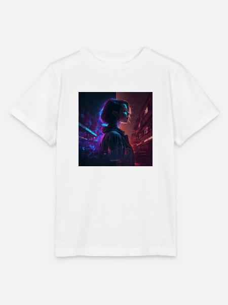 Neon auf der Haut - Stanley/Stella Kinder T-Shirt MINI CREATOR  - Weiß