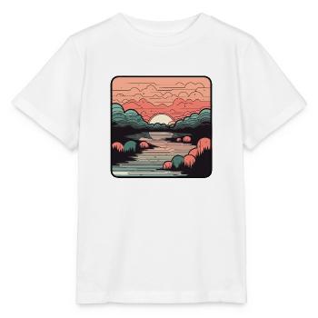 Sonnenuntergang - Stanley/Stella Kinder T-Shirt MINI CREATOR  - Weiß - Vorne - Maike (125cm)