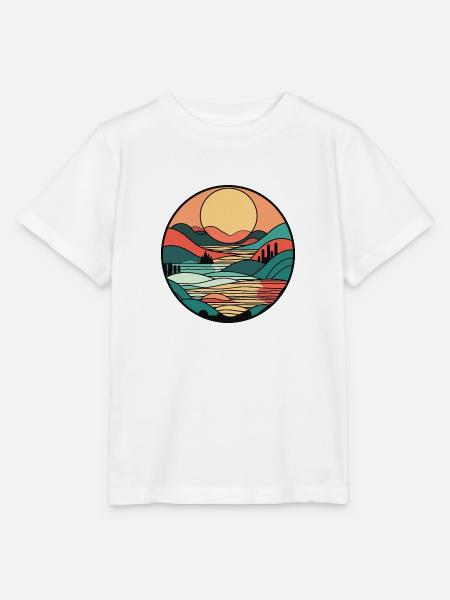 Sonnenuntergang - Stanley/Stella Kinder T-Shirt MINI CREATOR - Weiß