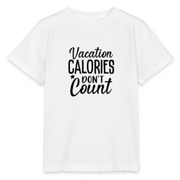 Les calories de vacances ne comptent pas - T-shirt bio MINI CREATOR Stanley/Stella Enfant - blanc - Devant - Maike (125cm)