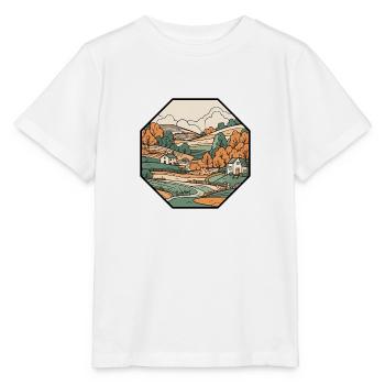 Paysage - T-shirt bio MINI CREATOR Stanley/Stella Enfant - blanc - Devant - Maike (125cm)