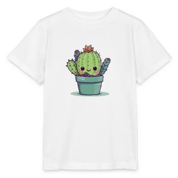 Mignon bébé cactus - T-shirt bio MINI CREATOR Stanley/Stella Enfant - blanc - Devant - Maike (125cm)