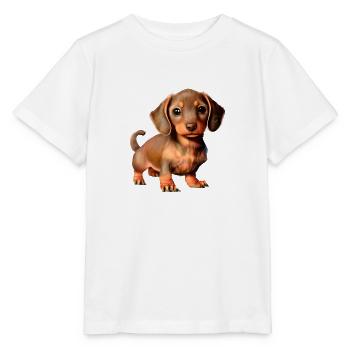 Dog owners Dachshund Dog Dogs Dog owners - Stanley/Stella MINI CREATOR Kids’ T-Shirt - white - Front - Maike (125cm)