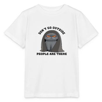 N’allez pas dehors Les gens sont là - T-shirt bio MINI CREATOR Stanley/Stella Enfant - blanc - Devant - Maike (125cm)