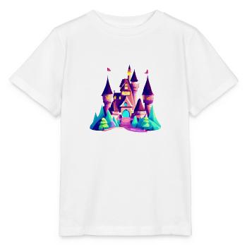Schloss Fantasie Fantasieschloss Märchen - Stanley/Stella Kinder T-Shirt MINI CREATOR  - Weiß - Vorne - Maike (125cm)