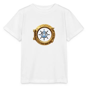 Nautik Bullauge - Stanley/Stella Kinder T-Shirt MINI CREATOR  - Weiß - Vorne - Maike (125cm)