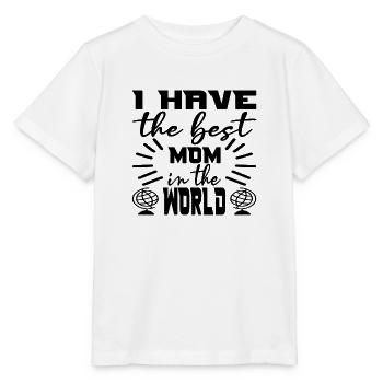 J’ai la meilleure maman du monde - T-shirt bio MINI CREATOR Stanley/Stella Enfant - blanc - Devant - Maike (125cm)