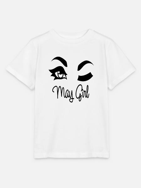May Girl - Stanley/Stella Kinder T-Shirt MINI CREATOR  - Weiß