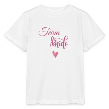 Team bride - T-shirt bio MINI CREATOR Stanley/Stella Enfant - blanc - Devant - Maike (125cm)