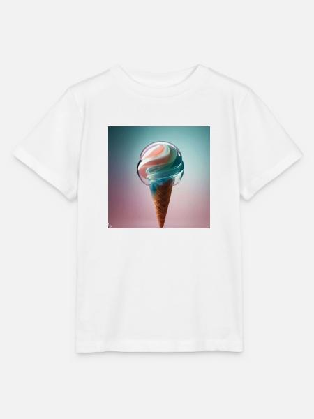 eis flow - Stanley/Stella Kinder T-Shirt MINI CREATOR  - Weiß