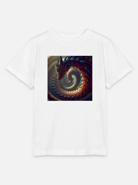 Der Unendlichkeitsdrache - Stanley/Stella Kinder T-Shirt MINI CREATOR - Weiß