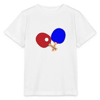 Paar Tischtennisschläger - Stanley/Stella Kinder T-Shirt MINI CREATOR  - Weiß - Vorne - Maike (125cm)