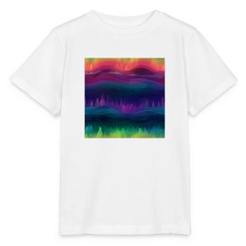 Aurora Dreams: Northern Lights Collection - Stanley/Stella MINI CREATOR Kids’ T-Shirt - white - Front - Maike (125cm)