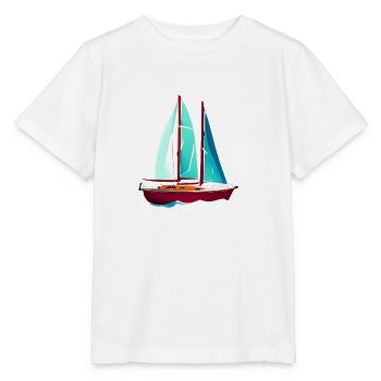 Sailing Sailing Ship Sailing Sailing Sailboat - Stanley/Stella MINI CREATOR Kids’ T-Shirt - white - Front - Maike (125cm)