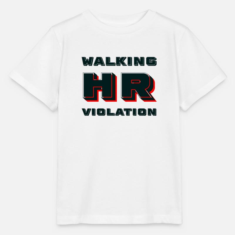 walking HR violation - Stanley/Stella MINI CREATOR Kids’ T-Shirt - white