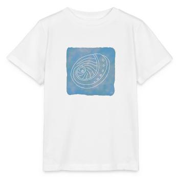 Abalone, Boho Line Art Design, Series Shells - Stanley/Stella MINI CREATOR Kids’ T-Shirt - white - Front - Maike (125cm)