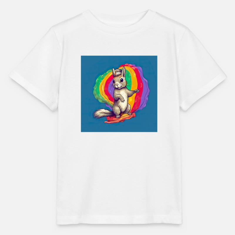 Pride LGBT Eichhörnchen - Stanley/Stella Kinder T-Shirt MINI CREATOR  - Weiß