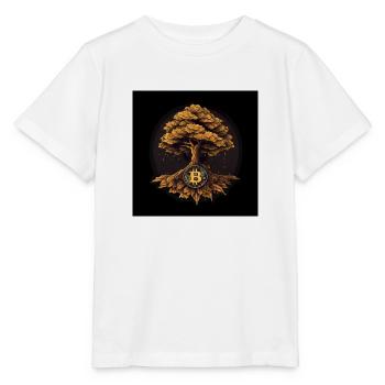 Bitcoin Baum Wachstum - Stanley/Stella Kinder T-Shirt MINI CREATOR  - Weiß - Vorne - Maike (125cm)