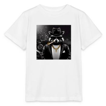 Gangster Raton laveur - T-shirt bio MINI CREATOR Stanley/Stella Enfant - blanc - Devant - Maike (125cm)