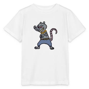 Ratte, rat, rats, Gangster, Bandit, ghetto - Stanley/Stella Kinder T-Shirt MINI CREATOR  - Weiß - Vorne - Maike (125cm)