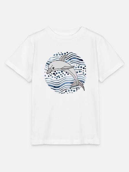 Delfin - Stanley/Stella Kinder T-Shirt MINI CREATOR  - Weiß