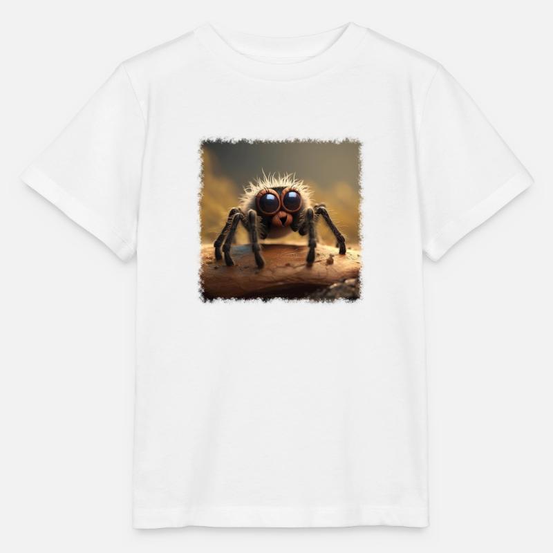 Araignée mignonne - T-shirt bio MINI CREATOR Stanley/Stella Enfant - blanc