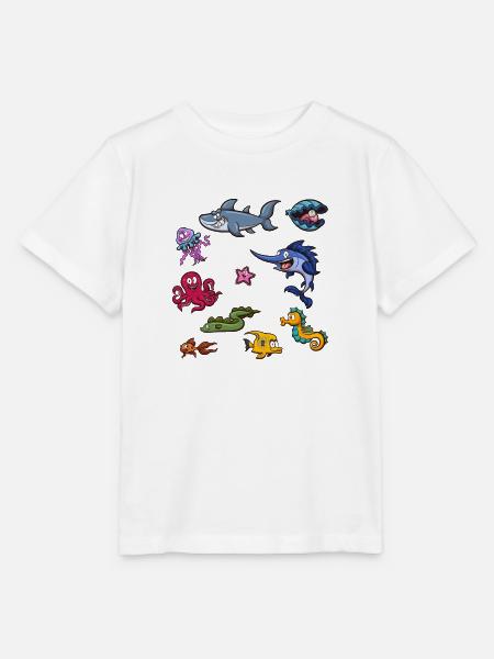 Meeresbewohner - Stanley/Stella Kinder T-Shirt MINI CREATOR - Weiß