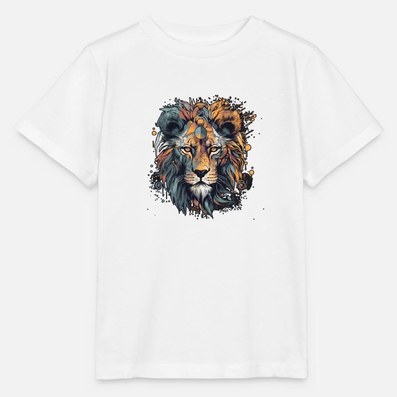 Le design du T-shirt Loewe Awakens - T-shirt bio MINI CREATOR Stanley/Stella Enfant - blanc