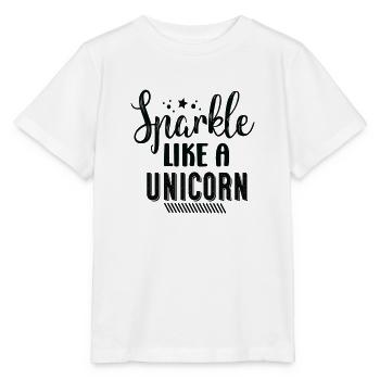 Sparkle Like a Unicorn - Stanley/Stella MINI CREATOR Kids’ T-Shirt - white - Front - Maike (125cm)