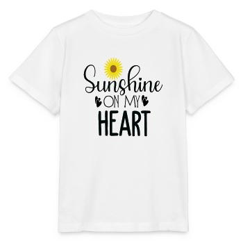 Sunshine on My Heart - Stanley/Stella MINI CREATOR Kids’ T-Shirt - white - Front - Maike (125cm)
