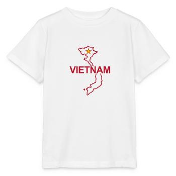 Map of Vietnam - Stanley/Stella MINI CREATOR Kids’ T-Shirt - white - Front - Maike (125cm)