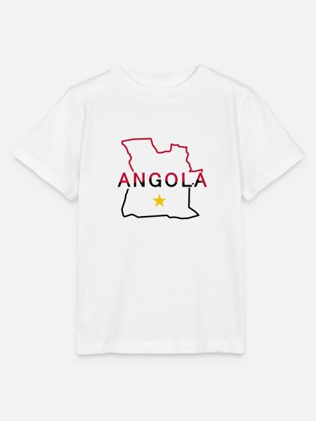 Karte von Angola - Stanley/Stella Kinder T-Shirt MINI CREATOR  - Weiß