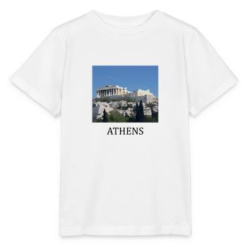 Akropolis von Athen, Griechenland - Stanley/Stella Kinder T-Shirt MINI CREATOR  - Weiß - Vorne - Maike (125cm)