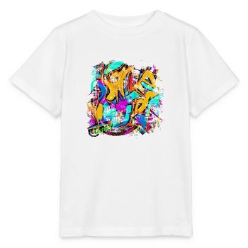 Graffiti style Splash hip hop couleurs peintre couleur - T-shirt bio MINI CREATOR Stanley/Stella Enfant - blanc - Devant - Maike (125cm)