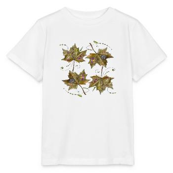 leaves - Stanley/Stella MINI CREATOR Kids’ T-Shirt - white - Front - Maike (125cm)
