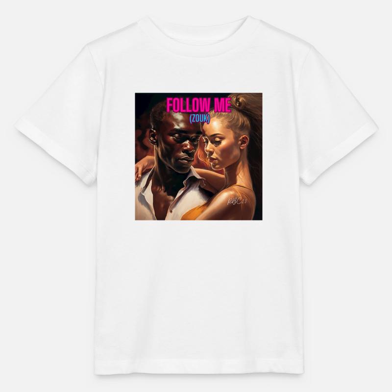 FOLLOW ME ZOUK - T-shirt bio MINI CREATOR Stanley/Stella Enfant - blanc