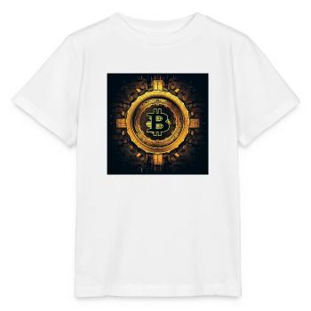 bitcoin logo modern stylish desgin - Stanley/Stella Kinder T-Shirt MINI CREATOR  - Weiß - Vorne - Maike (125cm)