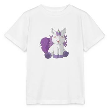 Kleines süßes Einhorn - Stanley/Stella Kinder T-Shirt MINI CREATOR  - Weiß - Vorne - Maike (125cm)