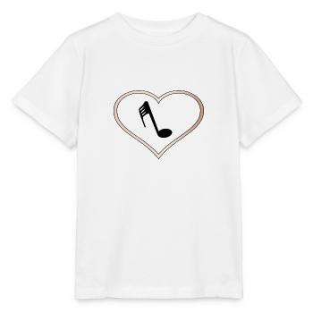 Liebesherz-Musik - Stanley/Stella Kinder T-Shirt MINI CREATOR  - Weiß - Vorne - Maike (125cm)