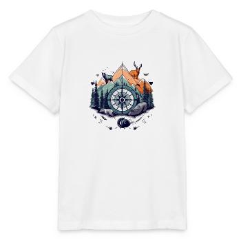 Boussole et nature - T-shirt bio MINI CREATOR Stanley/Stella Enfant - blanc - Devant - Maike (125cm)